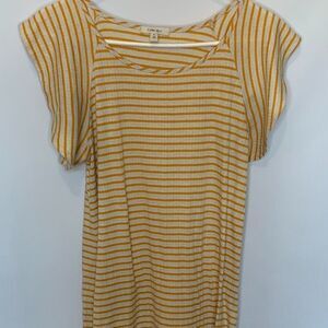 Como Blu Striped Midi Dress